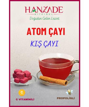 Hanzade Herbal Propolis - Vitamin C - Black Elderberry Atomic Tea Winter Tea 150 gr X 2 Pieces - Buy Online on GoSupps.com