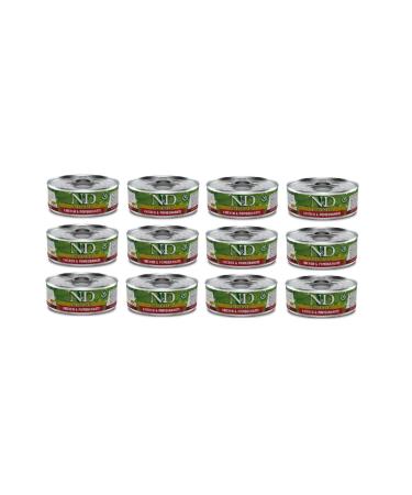 & D Neo Pet Market Nd Prime Grain-Free Chicken Pomegranate Adult Cat Wet Food 80 Gr X 12 Pieces