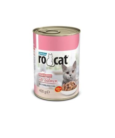 Rocat Ro Cat Sterilized Salmon Sterilized Cat Canned Food 400 Gr X 12 Pieces