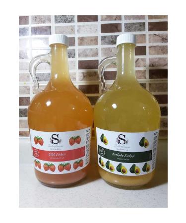 Suheylaana Natural Strawberry Vinegar 1500 Ml And Natural Avocado Vinegar 1500 Ml