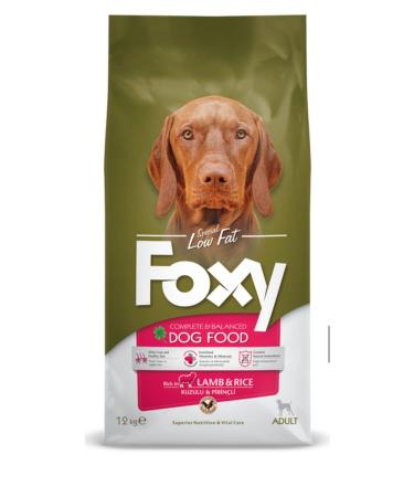 FOXY COLLECTION Foxy Dog Adult Lamb Food 12 kg (SKT:08/2025)