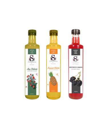 S heylaana Natural Blackberry Pineapple and Hawthorn Vinegar 500 Ml