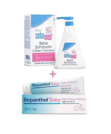Sebamed Newborn Shampoo 500 Ml + Bepanthol Diaper Rash Prevention Cream 30 Gr