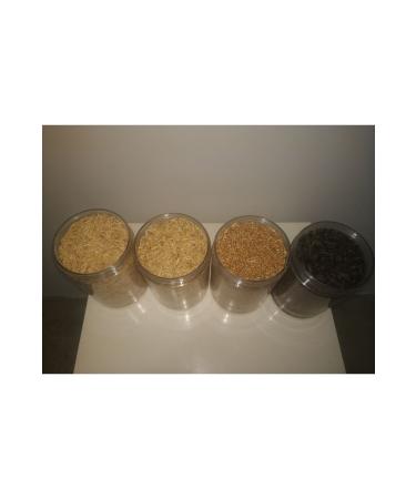 GoldMindMix RODENT FOOD SET OF QUAD 4x1Kg (Oat Barley Wheat Sunflower Seeds) in Separate Bags.