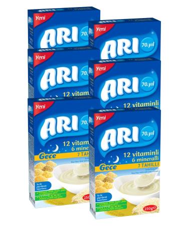 ARI Bee Mama Night Milk 7 Grain Rice Flour 250 Gr - 6 pieces