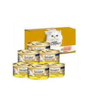 Gourmet Gold Piece Meat Sauce Salmon and Chicken Cat Canned Food 85 Gr SET OF 24