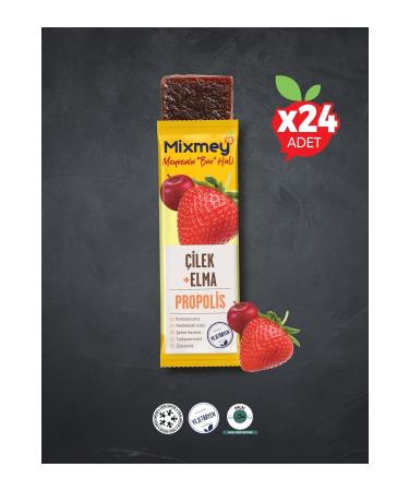 Mixmey Bee Propolis Date Fruit Bar | Immunity and Energy Bar - 25gr X 12 Pieces