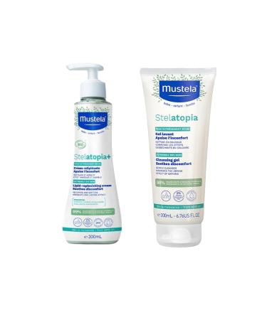 Mustela Stelatopia Lipid Regenerating Cream 300 ML + Mustela Stelatopia Shampoo 200 ML