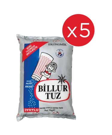 Crystal Salt 3 Kg X 5 Pieces (15 Kg)