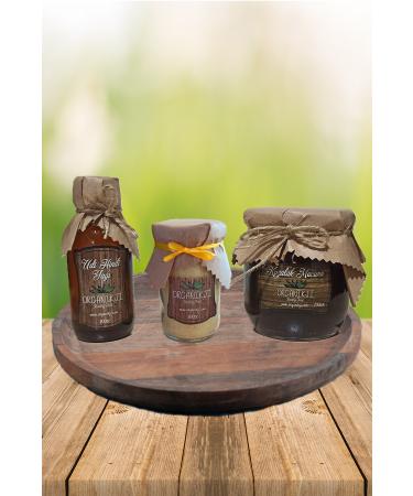 Organikji 3-Piece Healing Set (Cone Paste Udihindi Oil Breath-Opening Healing Tea)