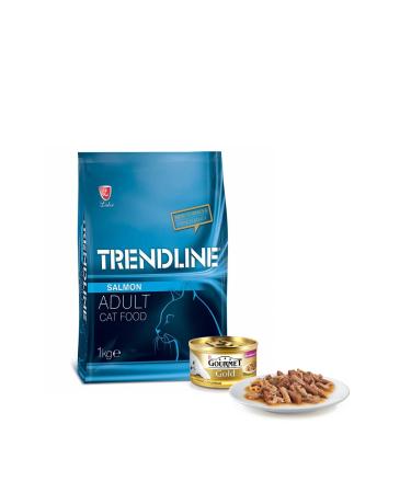 Trendline Nut Adult Cat Food - 1 kg + Gourmet Gold 85 gr