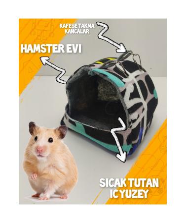 ozzipetshop Gonzales Hamster House Warm Plush Hamster Nest