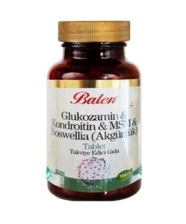 Balen Glucosamine Chondroitin Msm Boswellia Akg nl k Glucosamine Bosvelya 120 Tablets X 1200 Mg
