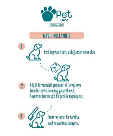 Pet Love No-Rinse Foam Shampoo for Cats and Dogs Cookies & Vanilla 2x225 ml - Buy Online on GoSupps.com