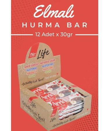 Pike Life Gluten Free Vegan Apple Date Bar 30g Box of 12!