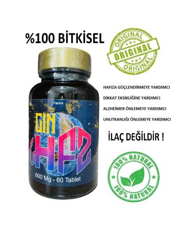 Farex 60li Ginkgo Ginko Biloba Memory Booster Forgetfulness Alzheimer's Attention Deficit Support Happy - Buy Online on GoSupps.com