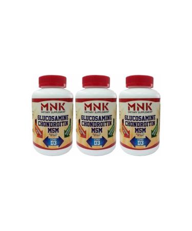 Mnk Glucosamine Chondroitin Msm Hyaluronic Acid Boswellia 3 Boxes Total 540 Tablets Glucosamine USA