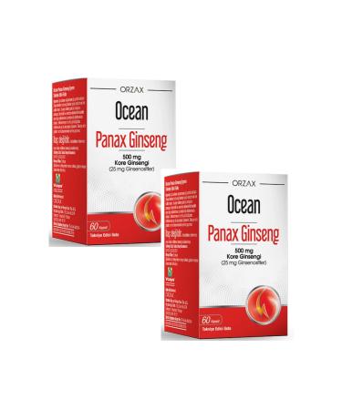 Ocean Panax Ginseng 500 Mg 60 Capsules x2