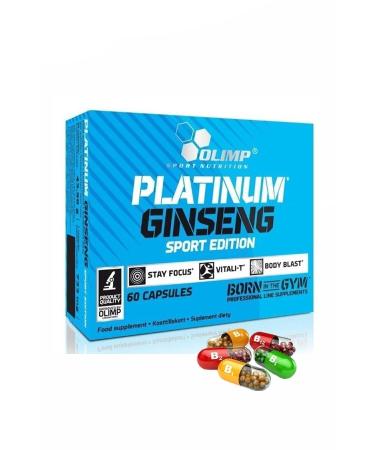 Olimp Platinum Gingseng 60 Capsules Ginseng Barley Extract Vitamin Mineral