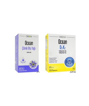 Ocean Ocean Black Cumin Oil 60 Capsules And Ocean Vitamin D3 K2 20ml