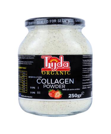 T JDA Organic Strawberry Collagen Powder 250 Gr.(100% Pure)