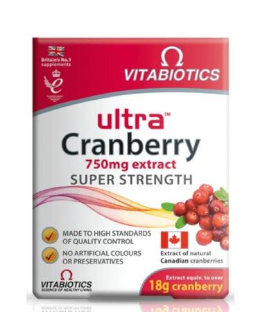 ULTRA Vitabiotics Cranberry 750 Mg Extract 30 Tablets