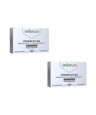 Venatura Vitamin B12 Ma Methylcobalamin and Adenosylcobalamin Food Supplement 2 Pieces