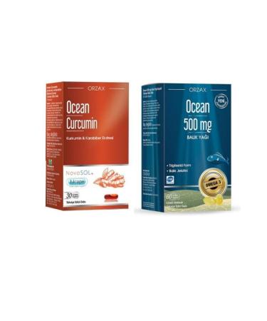 Ocean Curcumin 30 Capsules + 500 Mg Omega 60 Capsules Double Set
