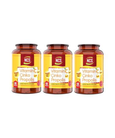Ncs Vitamin C Zinc Propolis 60 Tablets 3 Boxes
