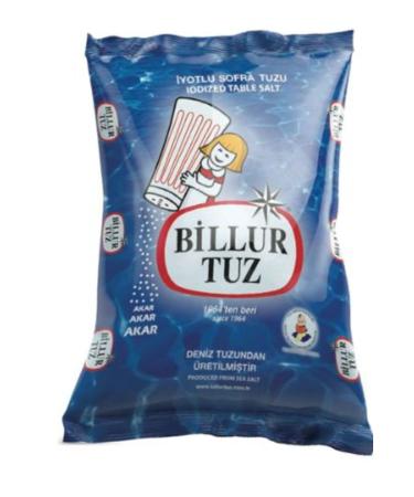 Billur Iodized Salt Bag 750 Gr. (12 PIECES)