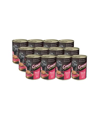 Crocus Adult Cat Lamb Meat Wet Food 400 gr 12 Pieces Current Sk Sent.