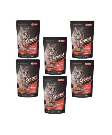 Crocus Pouch Grain-Free Jelly Salmon Cat Canned Food 85 gr (6 PIECES)