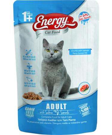 Energy Salmon Meat Cat Food Jelly 85 Gr X 12 Pieces