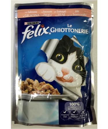 FELIX Salmon Wet Cat Food 10 X Pieces