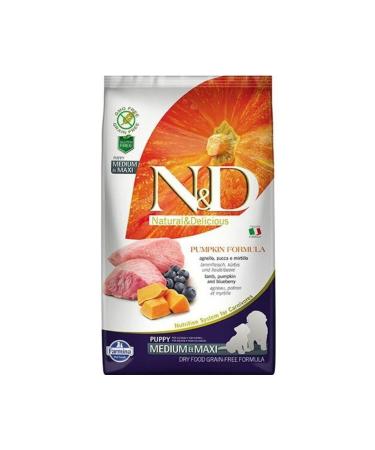 N & D Pumpkin Grain-Free Lamb and Blueberry Medium and Large Breed Puppy Dry Food 12 Kg