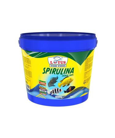 Lotus Tropheus Duboisi Spirulina Tanganyika Cichlid Chips 3 Kg Bucket Chips Aquarium Fish Food