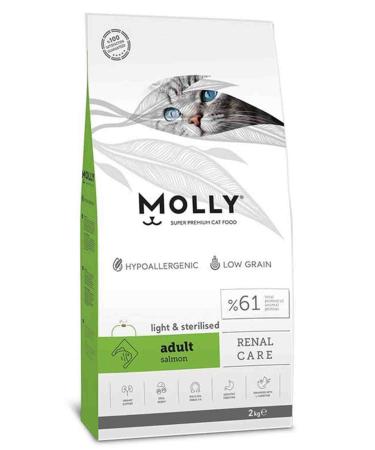 Molly Salmon Light & Sterilized Cat Food 2kg