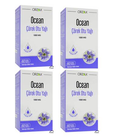 Ocean Ocean Black Cumin Oil 1000 Mg 60 Capsules 4 Pieces