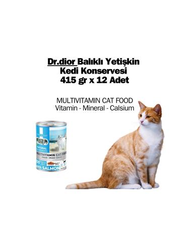 Dr. Dior Dr.dior Fish Adult Cat Canned Food 415 gr x 12 Pieces - Buy Online on GoSupps.com