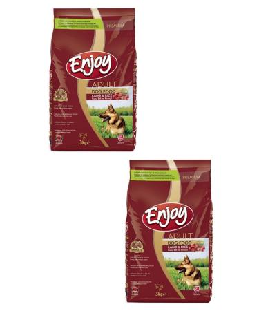 Enjoy Lamb Rice Adult Dog Food 3 kg 2 Pieces
