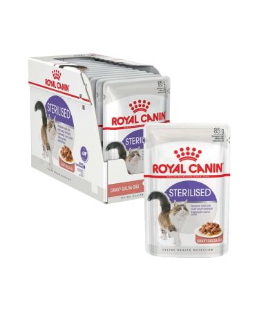 Royal Canin Sterilized Gravy Pouch Neutered Cat Canned Food 85 Gr 12 Pieces