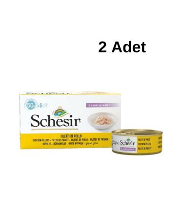 Schesir Multipack Chicken Cat Canned Food 6 X 50 gr 2 Pieces