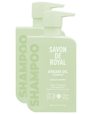 Savon de Royal Repair Expert Shampoo for Dyed & Damaged Hair with Argan Oil 500 ml 2 pieces - Buy Online on GoSupps.com