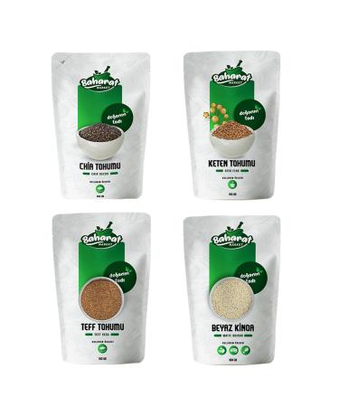 SPICE MARKET CHIA - FLAX - TEFFS SEED WHITE QUINOA 100GR SLIMMING PACKAGE