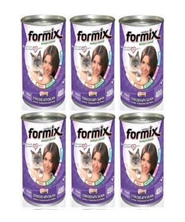 teknotrust Formix Sterilized Cat Salmon Meat 400g 12 Liters