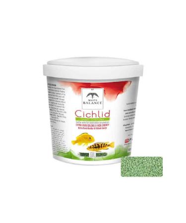 White Balance Cichlid Green Granules Herbal Cichlid Fish Food 1000 ml