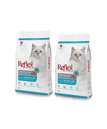 Reflex Sterilized Cat Food with Salmon and Rice 2 kg X 2 Pieces