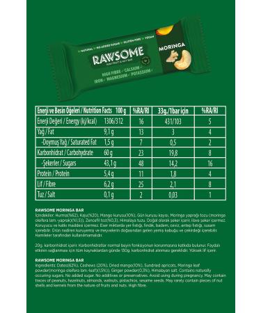Rawsome Vitamin Bar Pack Gluten Free and Vegan 12 Bars - Buy Online on GoSupps.com