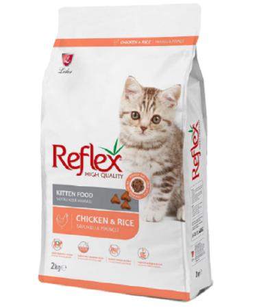 Reflex Chicken Kitten Cat Food 2 Kg x2 Pieces
