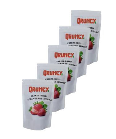Qruncy Set of 5 - Freeze Dry Whole Strawberries (5pcs X 15g)